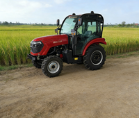 Tracteur agricole à roues diesel 4x4 compact, durable, fiable, puissant, efficace et professionnel, boîte de vitesses 50-70 CV - Vente flash