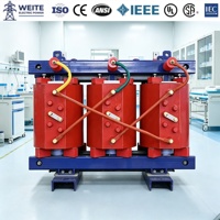 Transformateur de distribution sec à trois phases sur mesure SCB13 1800kVA 11kV 400V en résine époxy CE pour projets EPC industriels