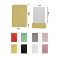 Personnalisation rapide du logo, miroir de poche multifonction en acier inoxydable gravé au laser, couleur personnalisée, ensemble cadeau d'affaires moderne
