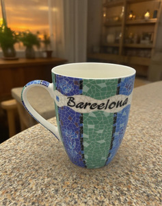Tazas de cerámica con temática de <span class=keywords><strong>Barcelona</strong></span> Hermosos patrones de mosaico Práctico para uso personal o regalos - Product Image 5