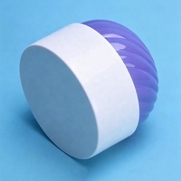 Nouveaux pots en plastique PET blancs fantaisie de 250 ml avec couvercles à vis, personnalisés pour les gommages corporels/crèmes pour le visage, emballage pour soins de la peau