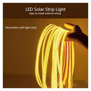 Tira de Luces LED Solares IP65 Blanco Cálido para Jardín Exterior con Alto CRI 95 y Función Regulable - Product Image 1