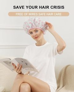 Capuchon <span class=keywords><strong>chauffant</strong></span> pour soins des cheveux Bouchon thermique US Plug Teinture électrique Outils de traitement à l'huile chaude Capuchon <span class=keywords><strong>chauffant</strong></span> pour la douche pour un conditionnement en profondeur - Product Image 2