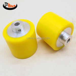 Rodillo de goma negro PU de nailon plástico aluminio de buena calidad de Venta caliente - Product Image 2