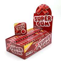 Produsen 4pcs Permen Karet Isi Selai Rasa Halal Sweet Smile Face