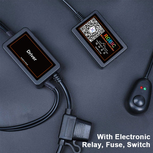 Двухрядная светодиодная подсветка днища автомобиля IP68, водонепроницаемая, с эффектом бегущих огней RGBIC, 6 шт., комплект для автомобилей - Product Image 5