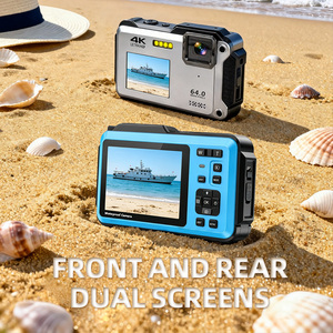 Cámara Sumergible Adventure FS02 4K 64MP, Pantalla Dual, <span class=keywords><strong>Video</strong></span> en Cámara Lenta, WiFi para Vlogging en Exteriores y Subacuático - Product Image 3