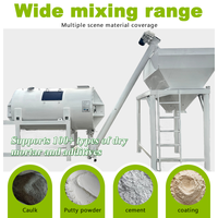 Mezcladora Horizontal de Cinta para Producción de Masilla en Polvo, Precio de Fábrica, Planta de Mortero Seco Totalmente Automática, 6 Toneladas por Hora