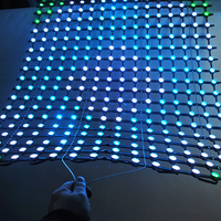 Pantalla LED de Malla P55 Plegable y Flexible, Cortina de Luces para Exteriores, Tiendas, Ascensores, Navidad, Pixel Light, Cabina de DJ, Escenario