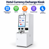 Kiosque de change de devises pour hôtel avec fonction d'entrée et de sortie d'argent multi-devises pour le libre-service des clients dans le hall