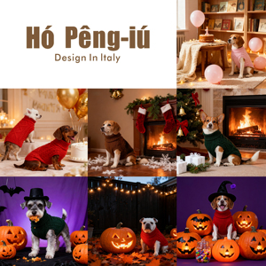 Neue Allzweck-Haustierweste mit Einfachen Streifen, Doppelseitigem Jacquard-Strick, Atmungsaktiver Fellstoff, Welpenkleidung Direkt vom Hersteller - Product Image 2