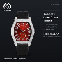 Montre à quartz pour homme avec chiffres romains, cadran guilloché, boîtier en acier inoxydable, montre analogique à bracelet, étanche, logo personnalisé