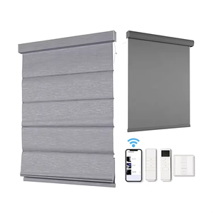 Enormous Rated Quality Cordless Operated Roman Shades Blackout Roller Blinds Electric <b>Window</b> Shutters - Product Image 1