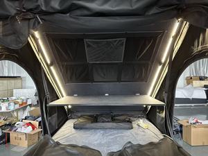 Tente de toit en aluminium pour <span class=keywords><strong>camping</strong></span>, tente de toit rigide pour voiture, pour les voyages en famille en voiture - Product Image 3