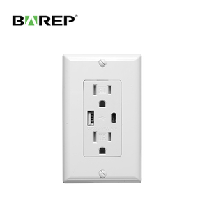 Wholesalers Factory UL 125V 4.8A Type A+C USB Wall Electrical Power Outlet Socket <strong>Plug</strong> Toma Corriente - Product Image 1