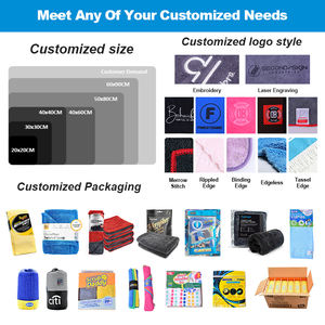 卸売カスタム30x30cmマイクロファイバーキッチン皿布タオルワープニットスクエアラグ吸収カークリーニング用 - Product Image 6