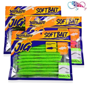 10 señuelos blandos de cola larga de 7g/10g de hundimiento lento, gusanos Senko Finesse sin peso para montajes de pesca con cebo natural para lubina, perca y pescado de pesca ligera. - Product Image 4
