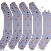 PCB de doble cara de alta calidad con iluminación LED Fabricante chino profesional Aluminio y material de base de FR-4 Serigrafía blanca