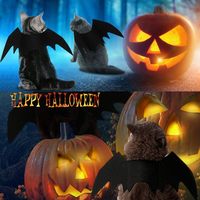 Accessoires de vêtements pour chats de fête d'Halloween Ailes de chauve-souris Accessoires pour chats
