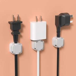 Organizador de Cables Magnético 6 en 1 de un Solo Nivel para Carga de Teléfonos, Gancho de Plástico Montado en Pared para Escritorio, Sala de Estar - Product Image 4