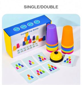 Nouveau jeu de société interactif parent-enfant tendance, jouet pour bébé, jeu de tasses à empiler rapide pour enfants - Product Image 3