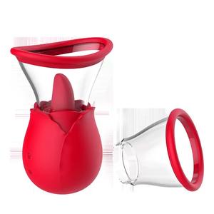 Juguete de rosa para mujeres, juguetes estimuladores para chupar y lamer, masajeador Personal, vibrador de rosa, Juguetes sexuales para vagina y pezones femeninos - Product Image 1