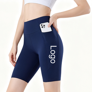 Pantalones cortos <span class=keywords><strong>de</strong></span> compresión para correr <span class=keywords><strong>de</strong></span> cintura alta para <span class=keywords><strong>mujer</strong></span>, <span class=keywords><strong>mallas</strong></span> deportivas transpirables para gimnasio y Fitness - Product Image 1