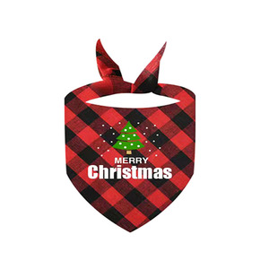 Bavoir triangulaire de Noël pour animaux de compagnie, motif à carreaux, pour chiens et chats, accessoire de vacances d'hiver - Product Image 3