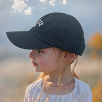 Gorras de béisbol de camionero de verano ajustables para niños y niños pequeños Gorras de papá lavadas desgastadas con logotipo bordado para niños y niñas