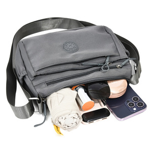 Women's Messenger Bag Oxford Cloth Horizontal <b>Square</b> Zipper Closure High Capacity Everyday Commute Crossbody Bag Spring 2026 - Product Image 4