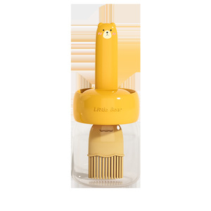 Cartoon Glass Oil Brush <b>Silicone</b> Handle PP Bristles Heat Resistant For BBQ <b>Baking</b> Kitchen Use - Product Image 2