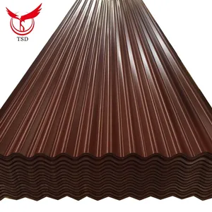 Corrugated Prepainted Galvanized Steel colour coated corrugated steel roofing sheet metal roofing