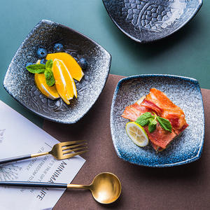 Plato de Servir de Cerámica Negro Mate al por Mayor, Ecológico, para Restaurante, con Forma Irregular Creativa, para Aperitivos - Product Image 6