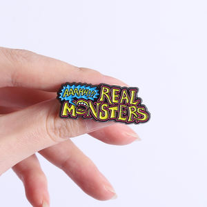 Spilla in Smalto Morbido con Motivo Mostro Cartoon, Arte Pop Culturale, Gioiello Regalo all'Ingrosso - Product Image 4