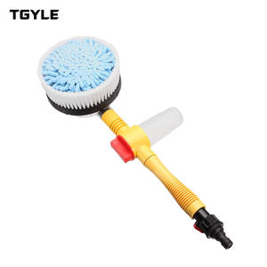 <span class=keywords><strong>Brosse</strong></span> de lavage de voiture rotative automatique à 360 degrés avec flux d'eau intégré et poils doux pour le detailing automobile - Product Image 1