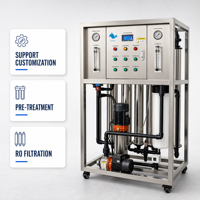 Purificateur d'eau commercial 1000L/H Système RO Fonctionnement Automatique Approuvé CE ISO9001 pour Hôtels Usines de Boissons Personnalisable