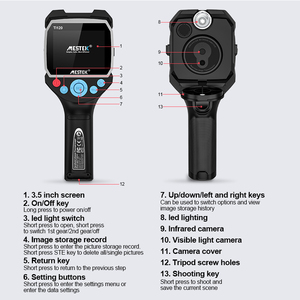 Handheld 3.5 Inch Screen Industrial Dual Camera High and Low Temperature Alarm <strong>Thermal</strong> <strong>Camara</strong> -20~400C Emissivity Adjustable - Product Image 2