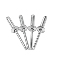Rivets à tête plate ronde en acier inoxydable zingué, à noyau ouvert, certifiés ISO15977 pour l'assemblage de quincaillerie
