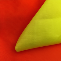 Tissu tricoté fluorescent lumineux 100 % polyester, brocart uni teint, 120 GSM, largeur 43/44 pouces, pour gilets de conduite