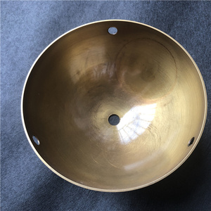 Tùy chỉnh bàn chải đánh bóng Đồng đèn bóng râm quay tấm kim loại Dome phần đồng chế tạo cho thiết bị chiếu sáng - Product Image 4