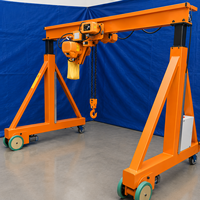 Pont roulant monopoutre 3t à pneus en caoutchouc avec palan électrique pour atelier et garage