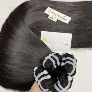 <b>Raw</b> Natural Bone Straight Double Drawn Double Weft Virgin Hair 100% Bulk Vietnam Hair Bundle 6-40 Inch Soft Smooth Healthy - Product Image 4