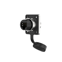 Connecteur RJ45 mâle-femelle E-Weichat EW-LP16-RJ45 avec boîtier PBT, câble 26 AWG, installation sur circuit imprimé, type à bride métallique, IP67