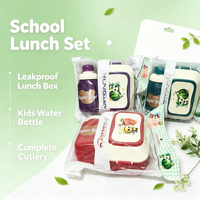 Boîte à bento pour enfants en gros avec gourde – Ensemble portable pour étudiants, idéal pour pique-nique, rangement et organisation de la cuisine