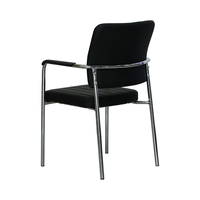 Chaise d'enseignant à structure métallique empilable, chaise de conférence pour visiteurs, pour réunion, réception, bureau