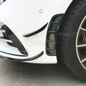 Par de Divisores de Ventilación Lateral para Parachoques Delantero de Coche, Piezas de Alerón Canard para Mercedes Clase A W177 A180 A200 A220 A250 2019 +2020 - Product Image 6