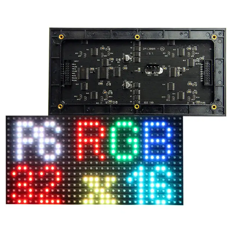 屋内P6LEDモジュールパネル192x96mmフルカラーLEDスクリーン32x16ピクセルSMD3528メッセージスクロールビルボード