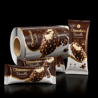 Film d'emballage en rouleau personnalisé en BOPP/CPP pour crème glacée, film d'emballage thermoscellable pour barres chocolatées et bâtonnets glacés, qualité alimentaire, résistant à l'humidité
