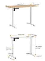 Estaciones de Trabajo Ergonómicas Modernas PRORIALS, Escritorios Modulares Resistentes para Juegos de Computadora con Función de Ajuste Electrónico de Altura