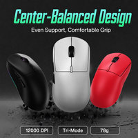 Souris de jeu sans fil G298 tri-mode, 12000 DPI, capteur optique haute précision, rechargeable, légère, ergonomique, souris de sport électronique